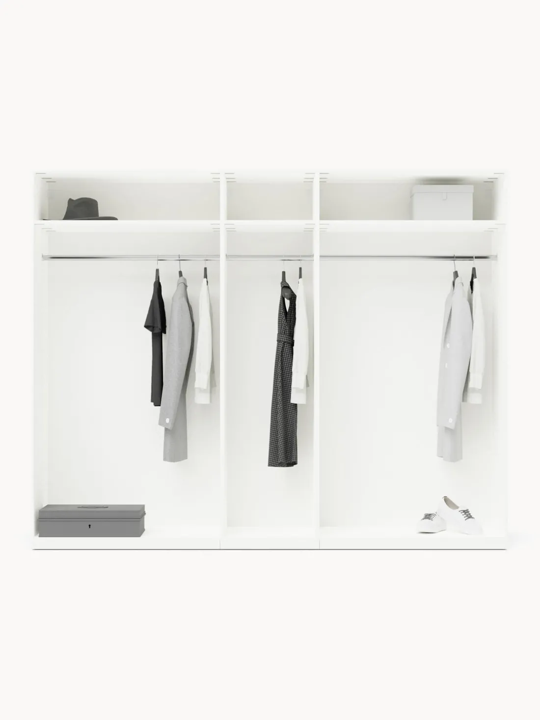 Armario modular Simone, An 250 cm, variantes diferentes