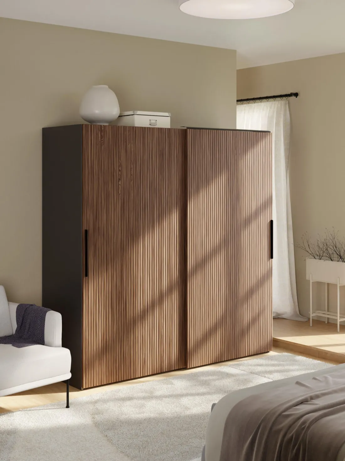Armario modular Simone, 2 puertas correderas (200 cm), diferentes variantes