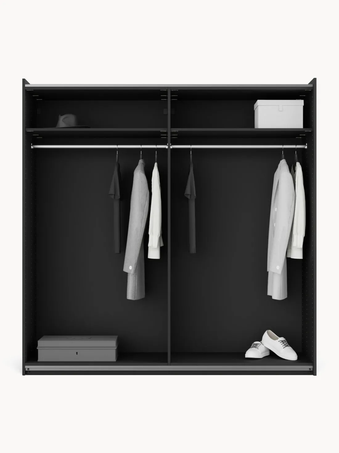 Armario modular Simone, 2 puertas correderas (200 cm), diferentes variantes