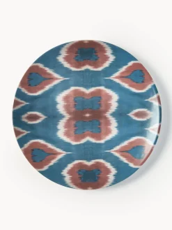 Bajoplato artesanal de porcelana Ikat
