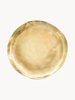 Bajoplato de porcelana artesanal con borde irregular dorado Edge