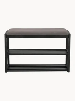 Banco con zapatero de madera de roble Confetti