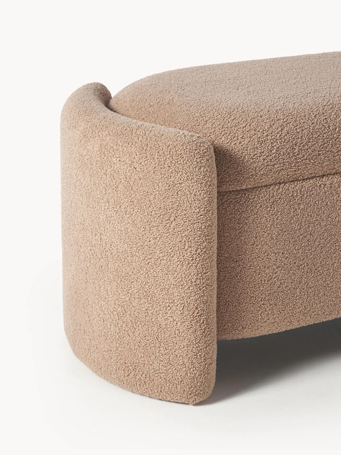 Banco de borreguillo con espacio de almacenamiento Benji