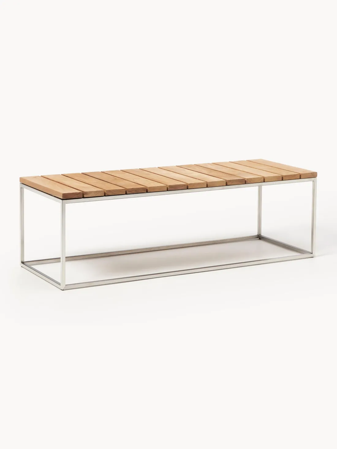 Banco de jardín de madera de teca Lux