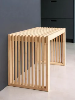 Banco de madera de bambú Rib