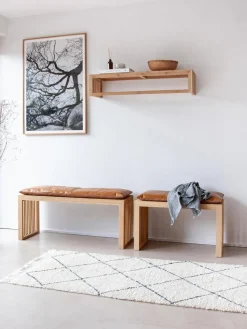 Banco de madera de bambú Rib