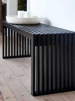 Banco de madera de caoba Rib