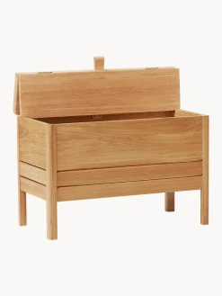 Banco de madera de roble con espacio de almacenaje A Line