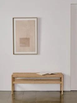 Banco de madera de roble Zaide