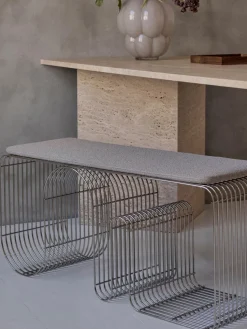 Banco de metal Curva