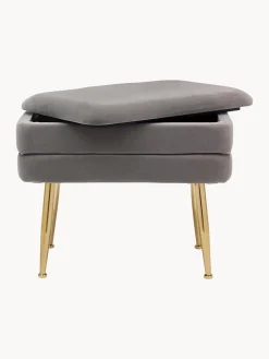 Banco de terciopelo con espacio de almacenamiento Pavlina