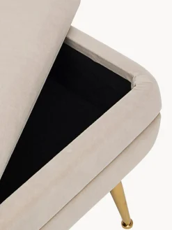 Banco de terciopelo con espacio de almacenamiento Pavlina