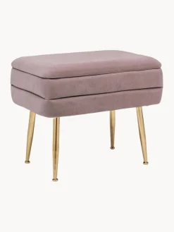 Banco de terciopelo con espacio de almacenamiento Pavlina