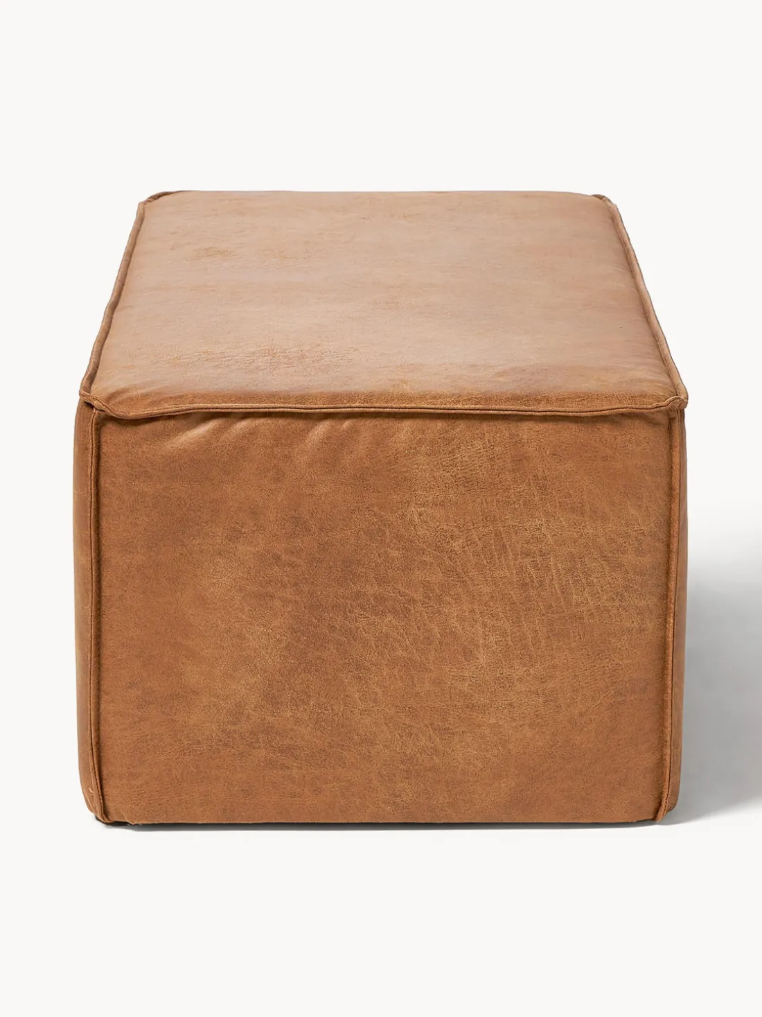 Banco tapizado en cuero reciclado Sanja