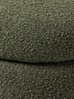 Banco tapizado en tejido bouclé con espacio de almacenaje Alto