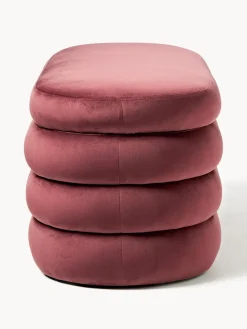 Banco tapizado en terciopelo con espacio de almacenaje Alto