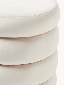 Banco tapizado en terciopelo con espacio de almacenaje Alto