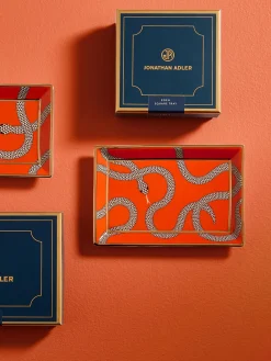 Bandeja decorativa con detalle de oro Eden