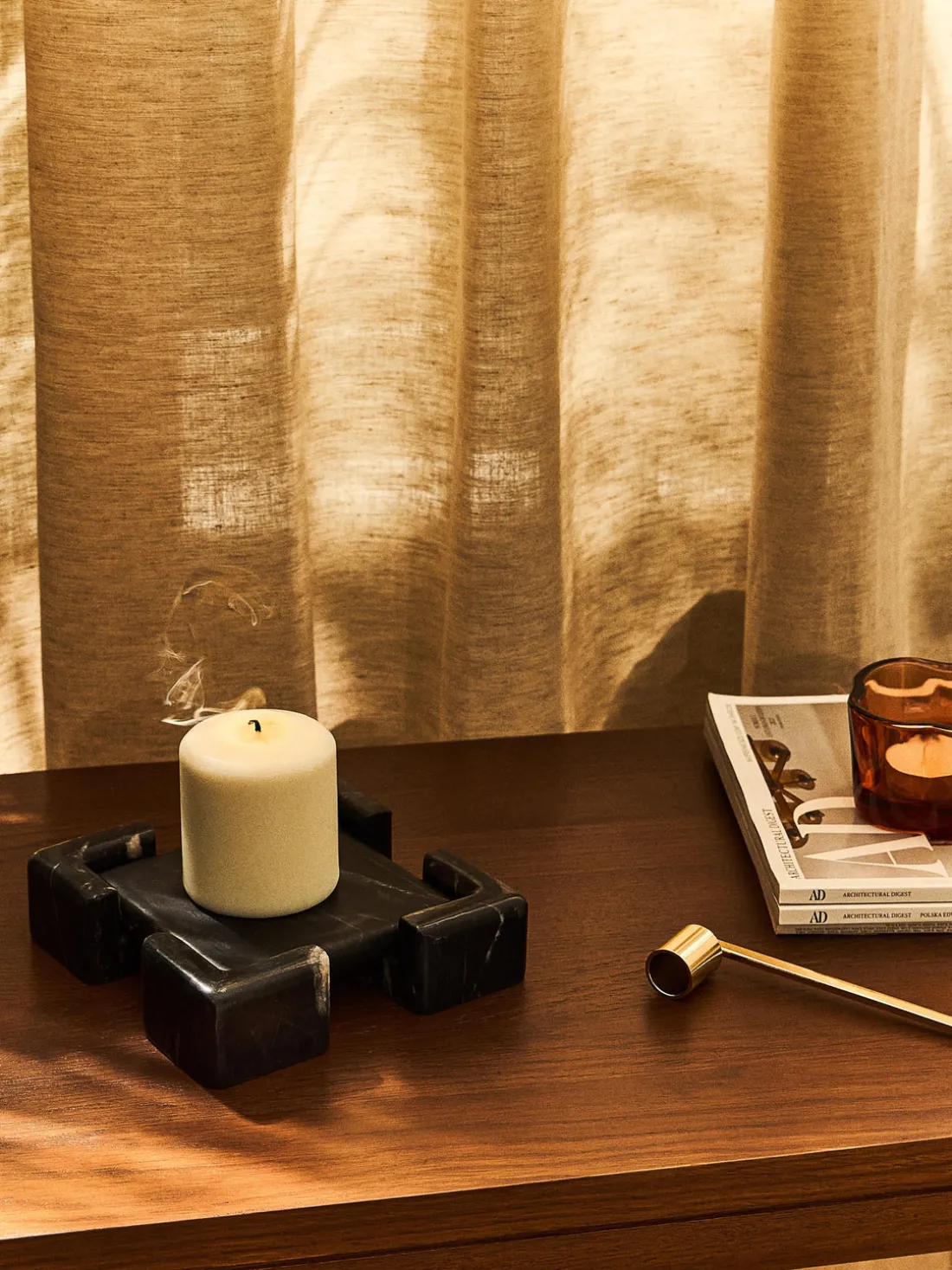 Bandeja decorativa de mármol Knud