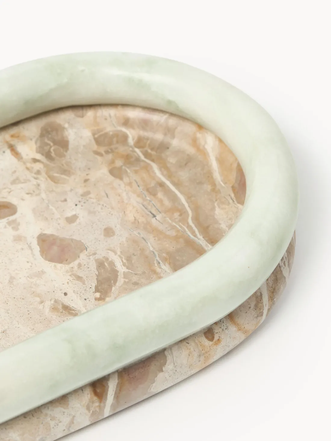 Bandeja decorativa de mármol Maba