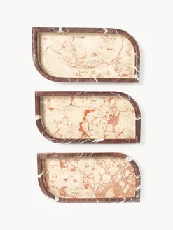 Bandeja decorativa de mármol Maba