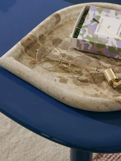 Bandeja decorativa de mármol Maba