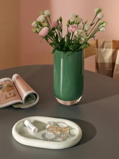 Bandeja decorativa de mármol Maba