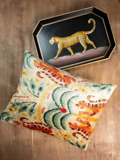 Bandeja decorativa pintada a mano Flora