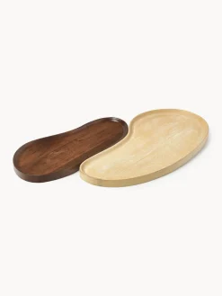 Bandejas decorativas de madera de mango Oda, 2 uds.