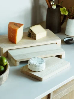 Bandejas para servir artesanales de madera de fresno Collective, 3 uds.