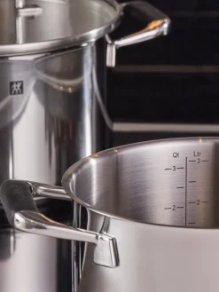 Batería de cocina de acero inoxidable Poletto, 5 pzas.