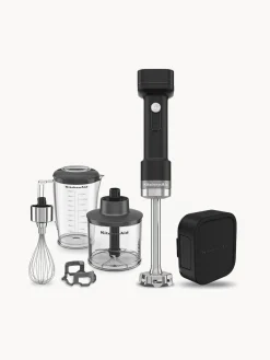 Batidora de mano con batería recargable con accesorios Go Cordless, portátil