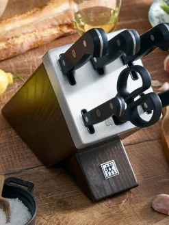 Bloque de cuchillos autoafilables Gourmet, 7 pzas.