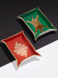 Bol de porcelana con oro Snake