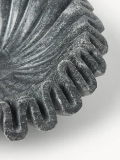 Bol decorativo artesanal de mármol Santorini, Ø 18 cm