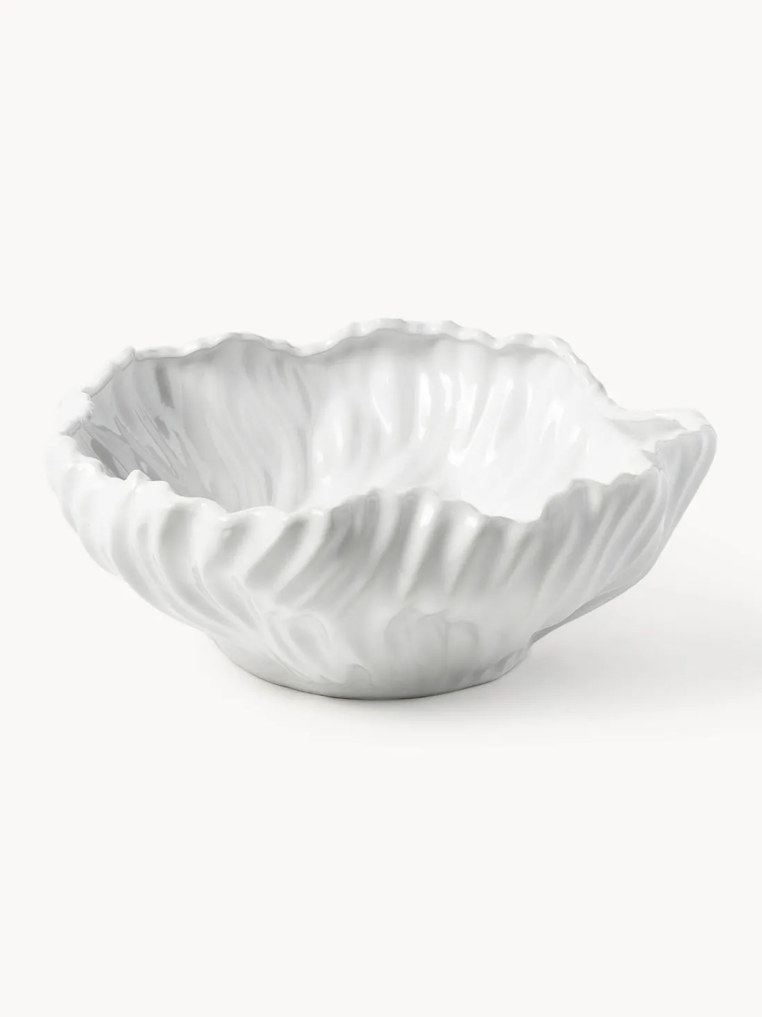 Bol decorativo con borde acanalado XL Milazzo