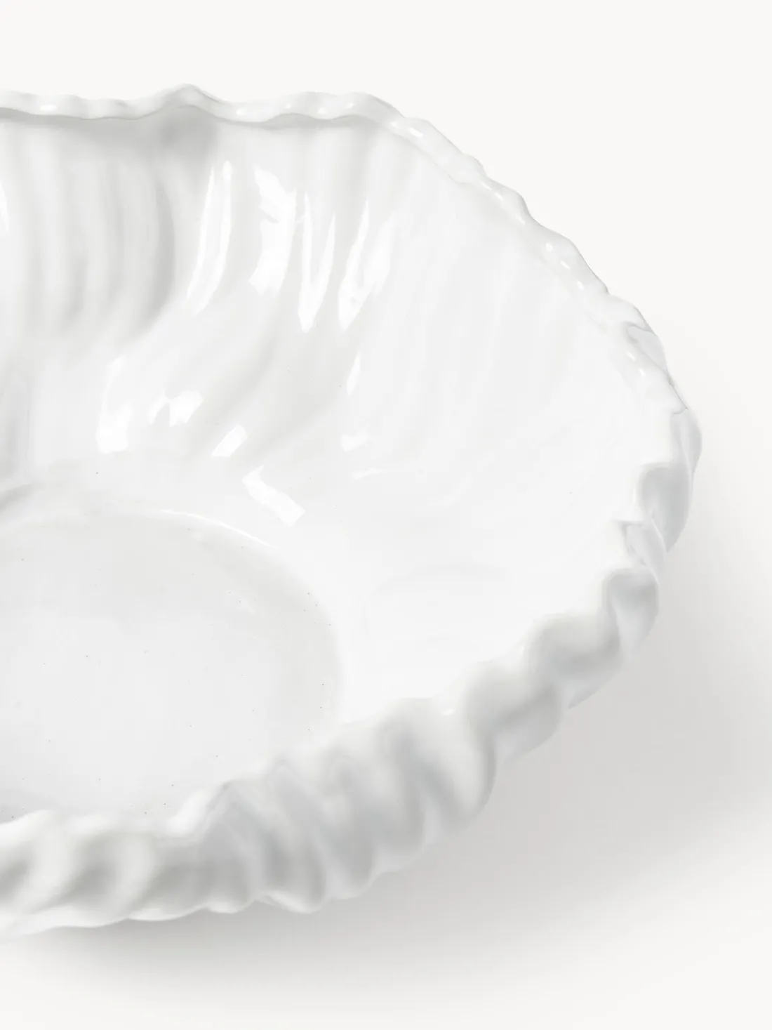 Bol decorativo con borde acanalado XL Milazzo