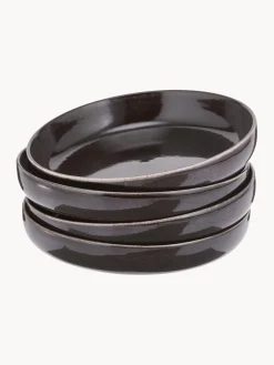 Boles artesanales Nordic Coal, Ø 22 cm, 4 uds.