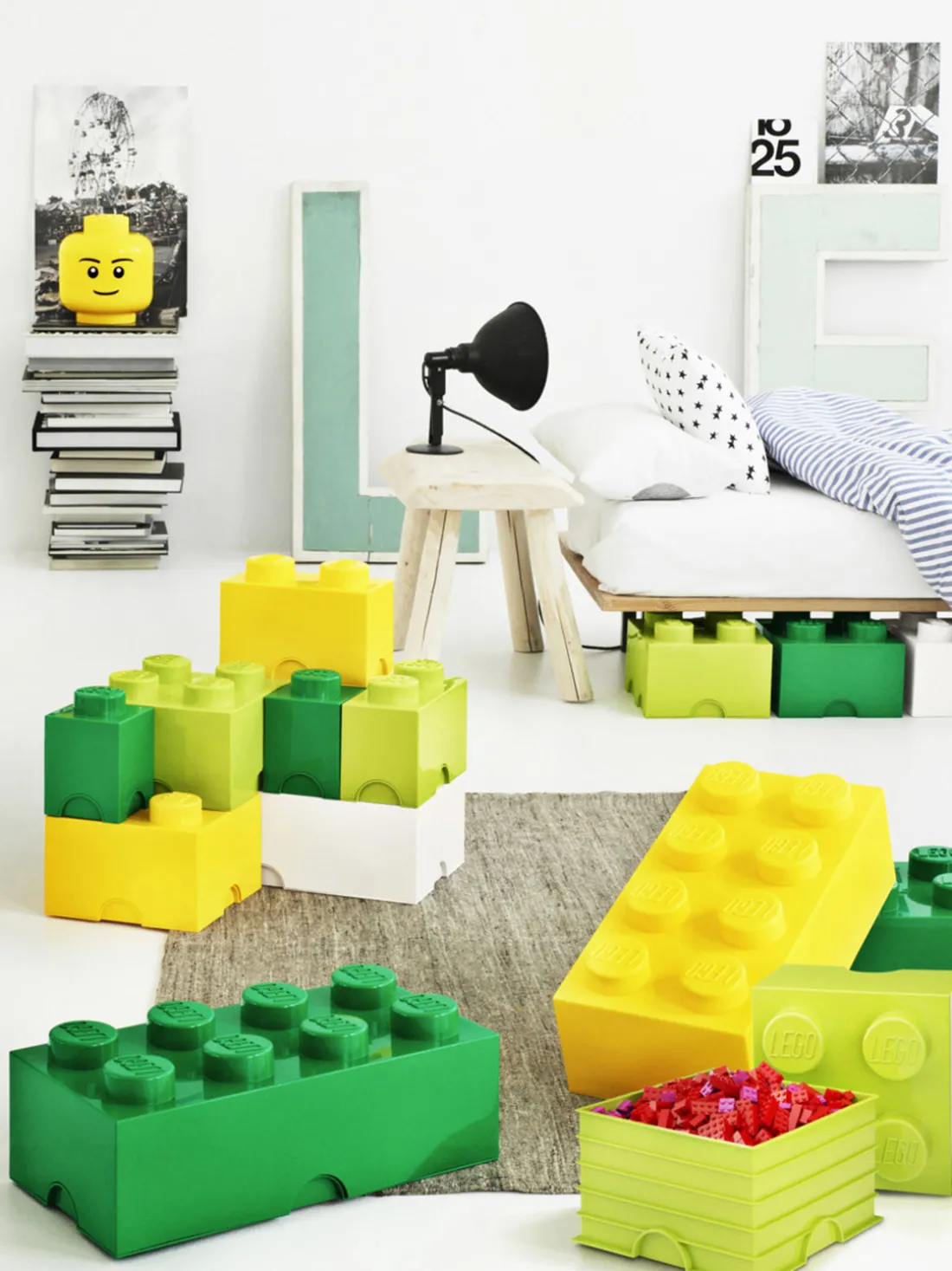 Caja de almacenamiento con 2 cajones Brick Eight