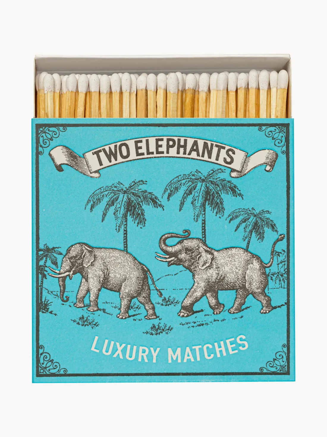Caja de cerillas de diseño Two Elephants