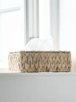 Caja de pañuelos de fibras naturales Cleana