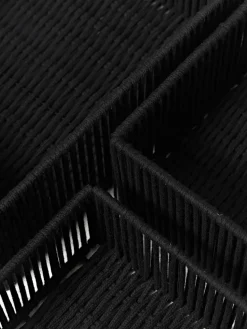 Cajas de almacenamiento artesanales de cuerda Gabe, 3 uds.