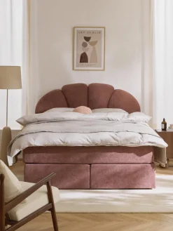 Cama continental con espacio de almacenamiento Romia