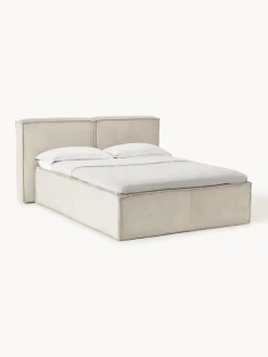 Cama continental de pana Lennon