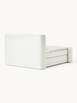 Cama continental en tejido bouclé Perla