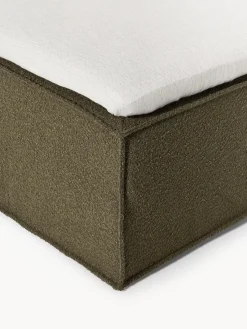 Cama continental en tejido bouclé Lennon