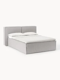 Cama continental en tejido bouclé Lennon