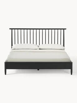 Cama de madera de pino con cabecero Windsor