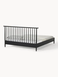 Cama de madera de pino con cabecero Windsor