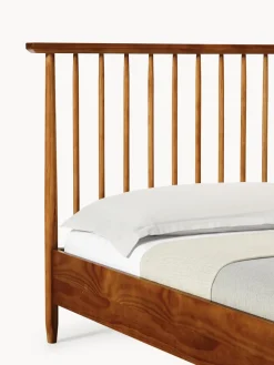 Cama de madera de pino con cabecero Windsor